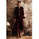Deep Maroon Amaryllis Long Shirt and Capril Pants