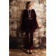 Deep Maroon Amaryllis Velvet Cape