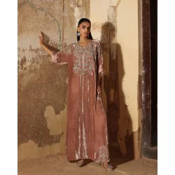 Quince Blossom Amaryllis Kaftan