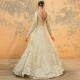 Yucca White Peony Bridal Gown with Lehenga