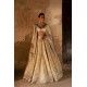 Yellow Bouquet Peony Lehenga with Acadia White Choli