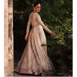 Dawn Pink Peony Pishwas and Lehenga