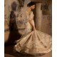 Glistening White Peony Lehenga Choli