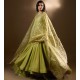 Light Hansa Yellow Peony Pishwas and Lehenga Light Hansa Yellow Peony Pishwas and Lehenga