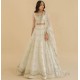 Ecru White Peony Lehenga Choli