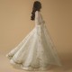 Ecru White Peony Lehenga Choli
