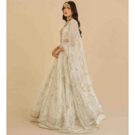 Ecru White Peony Lehenga Choli