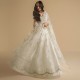 Ecru White Peony Lehenga Choli