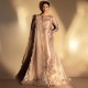 Champagne Pink Peony Long Shirt with Sharara
