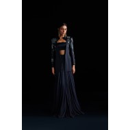 Nite Life Peony Blazer and Pleated Flared Pants
