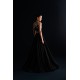 Vampire Black Peony Gathered Lehenga Choli