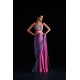Multicolor Silk Ombre Peony Saree