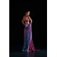 Multicolor Silk Ombre Peony Saree