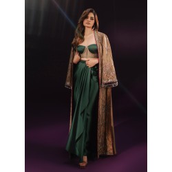 Buff Zenobia Jacket and Brunswick Green Skirt