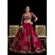 Burgundy Gold Marsh Lehenga Choli