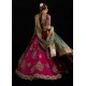 Burgundy Gold Marsh Lehenga Choli