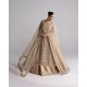 Champagne Amaryllis Long Shirt with Lehenga