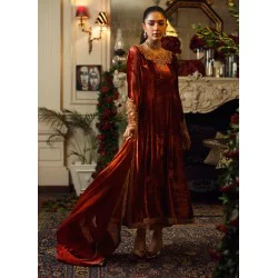 Tabasco Flora Velvet Long Shirt and Pants