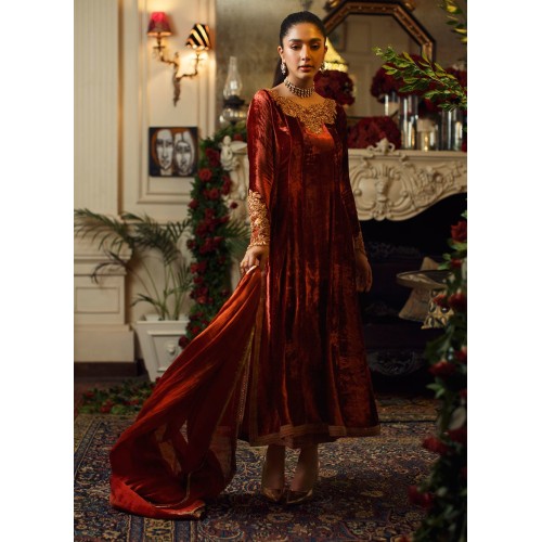 Tabasco Flora Velvet Long Shirt and Pants