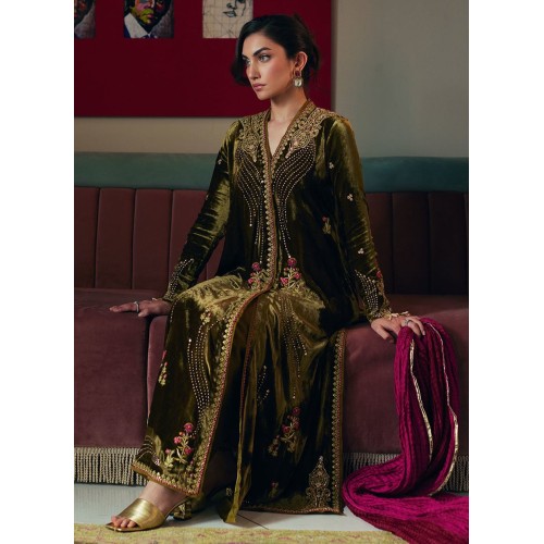 Madras Flora Velvet Long Shirt with Pants Madras Flora Velvet Long Shirt with Pants