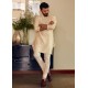 ZGMK1173 Ivory Raw Silk Kurta