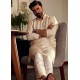 ZGMK1173 Ivory Raw Silk Kurta