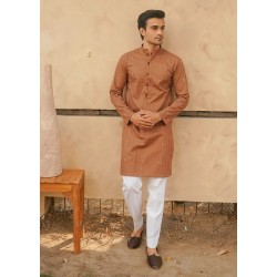 ZGMK1185 Brown Sugar Lawn Kurta
