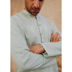 ZGMK1186 Alice Blue Lawn Kurta