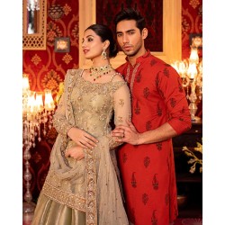 ZGMK1193 Tomato Karandi Kurta