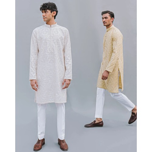 ZGMK1198 Flax Lawn Kurta