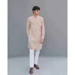 ZGMK1200 Beige Lawn Kurta
