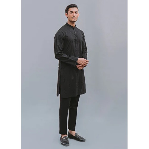 ZGMK1205 Black Lawn Kurta