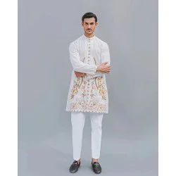 ZGMK1208 Off White Lawn Kurta