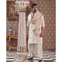 ZGMK1486 Seashell Karandi Kurta