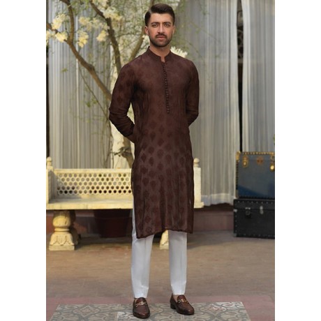ZGMK1771 Dark Sienna Lawn Kurta ZGMK1771 Dark Sienna Lawn Kurta