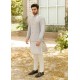 ZGMP1141 Platinum Raw Silk Prince Coat ZGMP1141 Platinum Raw Silk Prince Coat