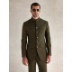 ZGMP1271 Dark Moss Green Raw Silk Prince Suit