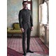ZGMP1279 Onyx Raw Silk Prince Suit