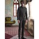 ZGMP1279 Onyx Raw Silk Prince Suit