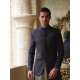 ZGMP1281 Delft Blue Raw Silk Prince Coat