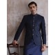 ZGMP1297 Oxford Blue Jacquard Prince Coat
