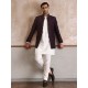 ZGMP1300 Plum Raw Silk Prince Coat