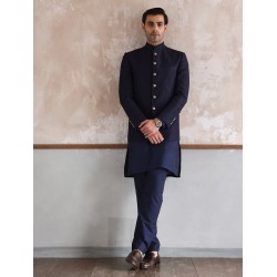 ZGMP1302 Oxford Blue Embroidered Prince Coat