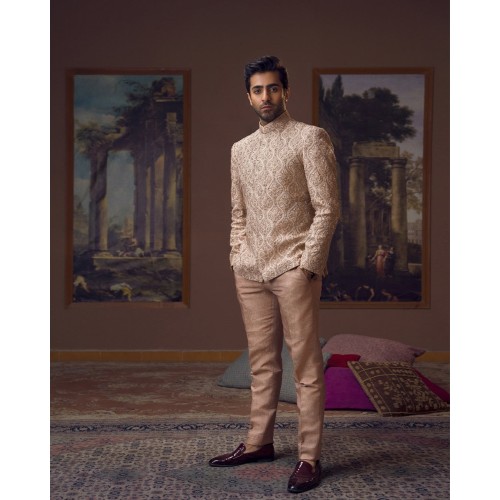 ZGMP1448 Misty Rose Karandi Prince Suit