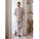 ZGMP1713 Platinum Raw Silk Prince Suit