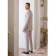 ZGMP1713 Platinum Raw Silk Prince Suit