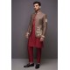 ZGMP1917 Brown Suiting Fabric Prince Coat