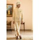 ZGMP1938 Dark Beige Raw Silk Prince Suit