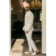 ZGMP1939 Off White Raw Silk Prince Suit