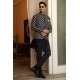 ZGMP1948 Black Raw Silk Prince Coat
